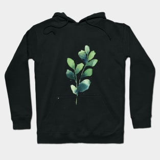 Modern leaf art, Abstract plant illustraiton 1 Hoodie